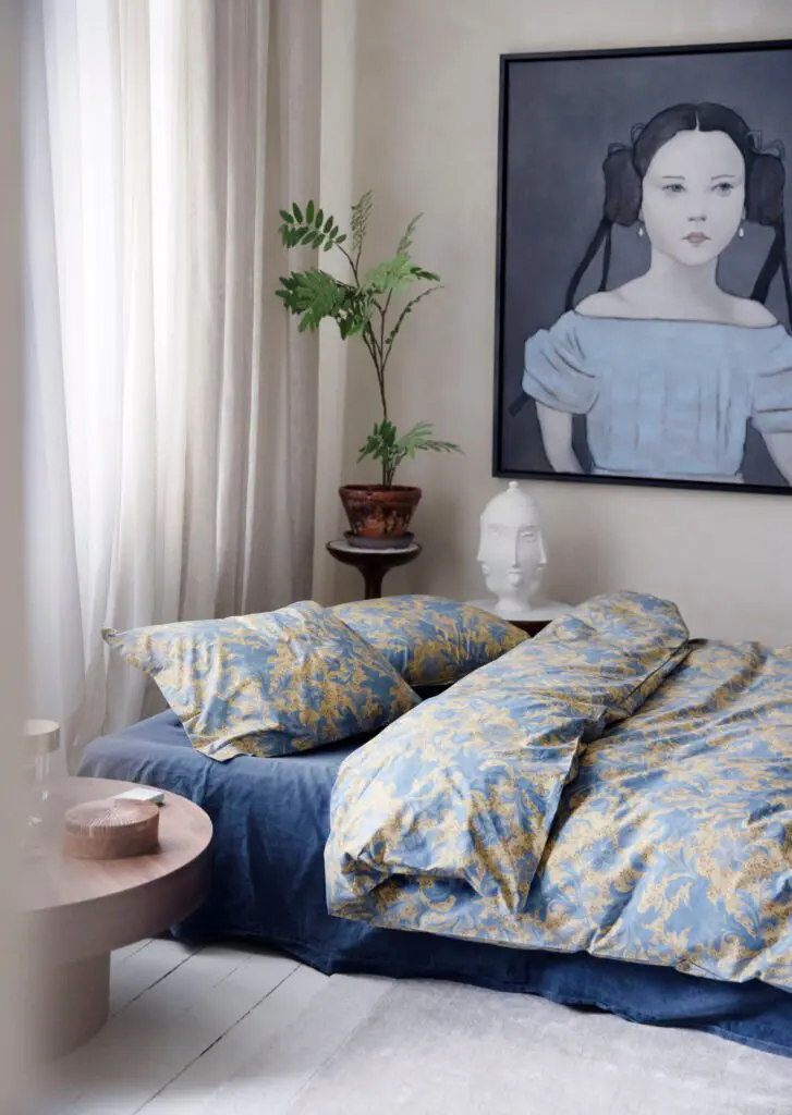 Bildet viser sengetøy